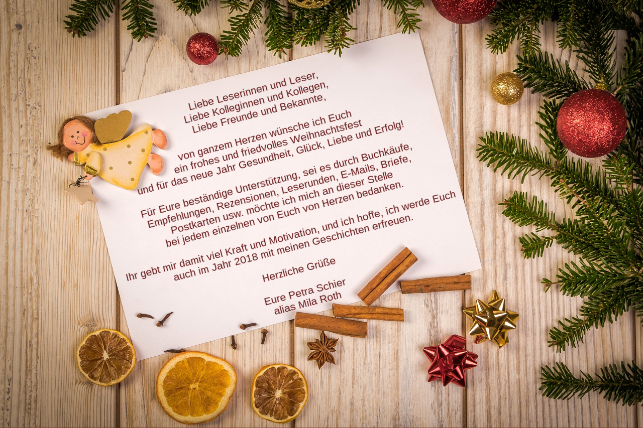 Petra Schier wünscht frohe Weihnachten 2017