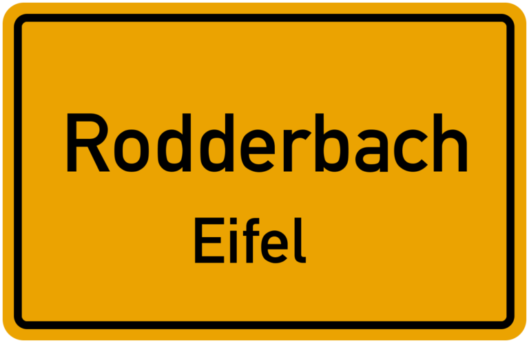 Banner Rodderbach Ortsschild