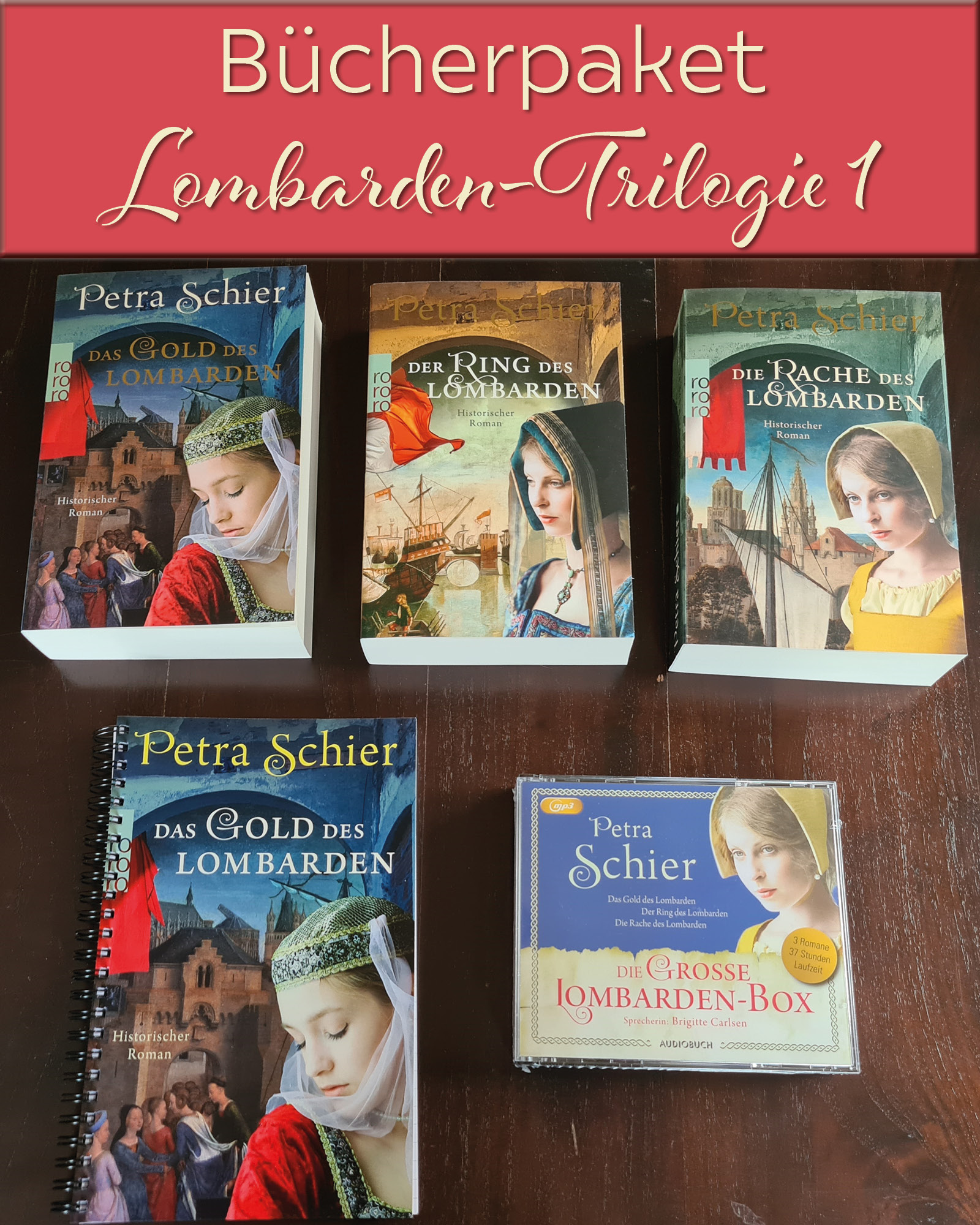 6., 7. und 8. Bücherversteigerung: Kreuz-Trilogie, Lombarden-Trilogie, Rheinbach-Hörbücher