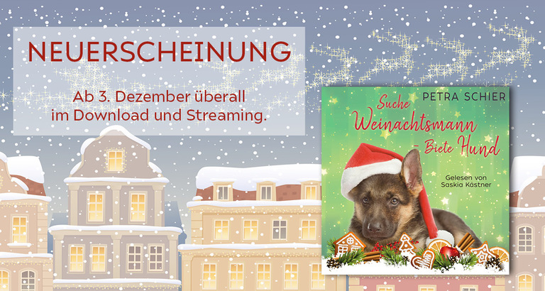 Blogbanner Suche Weihnachtsmann - Biete Hund Hörbuch