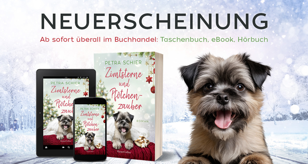 Banner Roman Zimtsterne und Pfötchenzauber Neuerscheinung, verlinkt zur Buchdetailseite